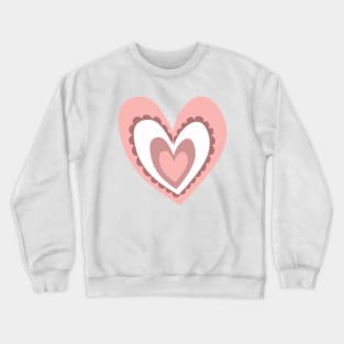 Cool Pink Heart Crewneck Sweatshirt